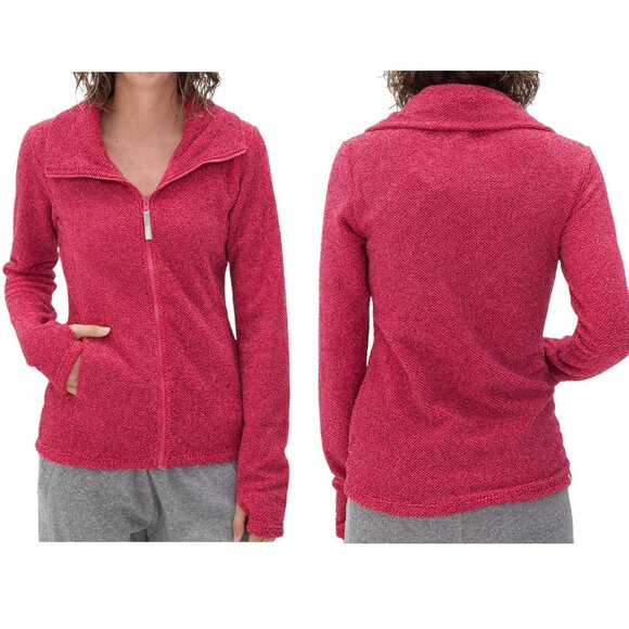 Bench Okehampton Textured Fleece Jacket - Raspberry - S - Picture 1 of 11